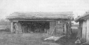 Vaja Perttelist�. Kuva: V.J. Kallio 1914 teoksesta Kustaa Vilkuna, Varsinais-Suomen kansanrakennukset. Varsinais-Suomen historia. Porvoo 1938.