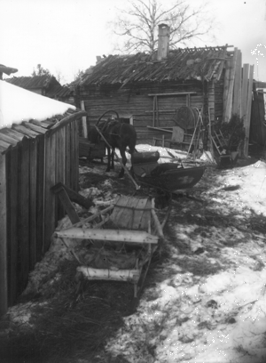 Nilsi�, P�lkkypuro. Kuvausaika: 1890-94. Valokuvaaja: Kalle Granit. Kuopion kulttuurihistoriallisen museon kokoelmat.